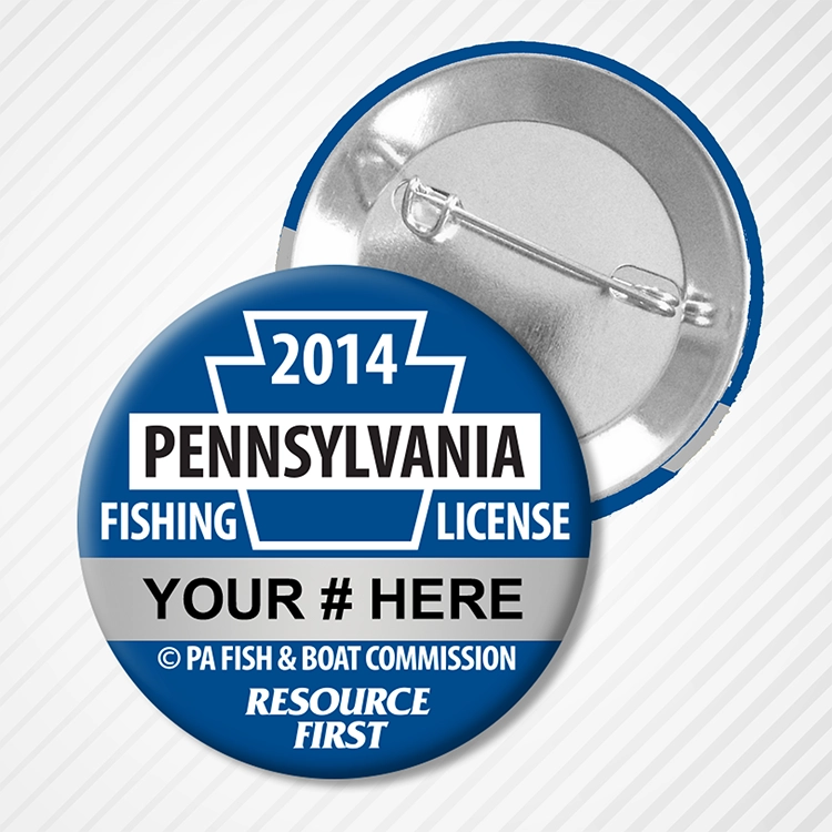 2014 PA Fishing License Button