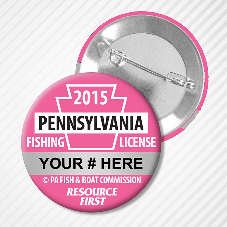 2015 PA Fishing License Button