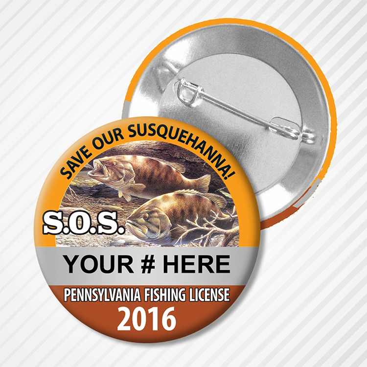 2016-SOS PA Fishing License Button