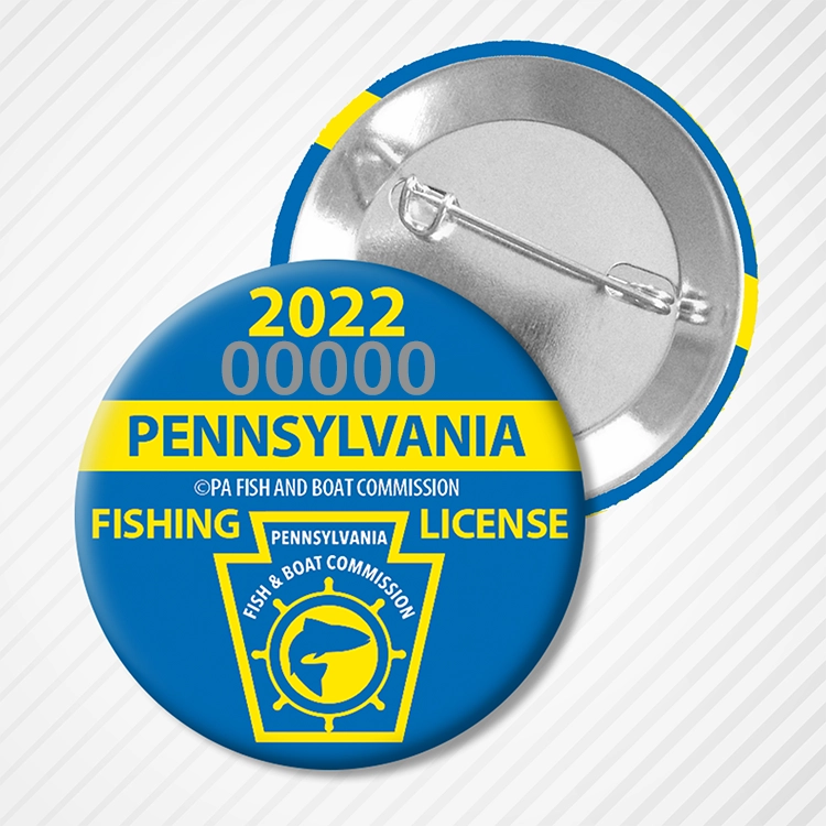 2022 PA Fishing License Button