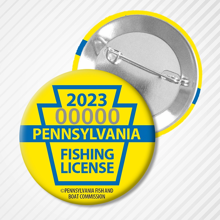 2023 PA Fishing License Button